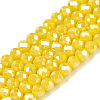 Electroplate Glass Beads Strands EGLA-A044-P2mm-B04-1