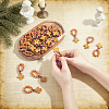 25Pcs Wood Cross & Round Beads Finger Rings RJEW-NB0001-09B-3
