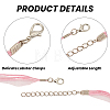100Pcs 20 Colors Waxed Cord and Organza Ribbon Necklace Making NCOR-CY0001-01-5