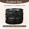 1Bag Mixed Styles Adjustable PU Leather Cord Braided Bracelets for Unisex BJEW-CL0001-47C-2