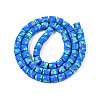 Handmade Polymer Clay Bead Strands X-CLAY-T020-10F-5