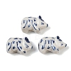 Animal Theme Blue and White Porcelain Beads PORC-Z007-05F-1