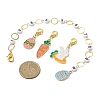 11 Style Easter Theme Acrylic Beaded Knitting Row Counter Chains & Locking Stitch Markers Kits HJEW-JM01432-2