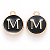 Golden Plated Alloy Charms LS-X-ENAM-S118-02M-1