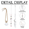 2Pcs 2 Styles Glass & Alloy Hanging Suncatchers AJEW-HS0001-35-4