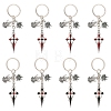 5Pcs Alloy Rhinestone Keychains KEYC-YW00288-01-2