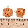 304 Stainless Steel Enamel Pendants SA-CBA033B-01G-03-3