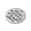 Anti-Tarnish 201 Stainless Steel Pendants STAS-R002-01P-16-2