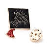 Black Alloy Brooches JEWB-R271-01B-2