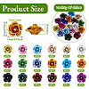 108Pcs 18 Colors Aluminum Beads FALUM-TA0001-01-13