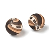 Coffee Theme Printed Silicone Beads SL-CBACE28-02B-2