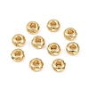 Corrugated Column Brass Beads KK-Z146-05G-02-1