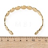 201 Stainless Steel Cuff Bangles for Women Flat Round with Cross & Butterfly & Heart & Star & Flower BJEW-T024-01E-G-3