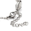 304 Stainless Steel Bicone Link Chain Bracelets for Women BJEW-G712-05P-3