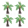 Glass Seed Beaded Pendants PALLOY-MZ01251-01-1