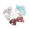 24Pcs Natural & Synthetic Mixed Stone Pendants PALLOY-JF05355-02-2