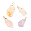 Natural Mixed Gemstone Pendants PALLOY-JF01048-1