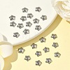 Non-Tarnish 5-Petal Flower Smooth Surface 304 Stainless Steel Bead Caps X-STAS-R065-56-5