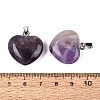 Natural Banded Amethyst Pendants G-N362-05P-04-3