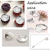Iron Finger Ring/Brooch Sieve Findings IFIN-SC0001-34-5