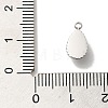 304 Stainless Steel Pave Natural Blue Lace Agate Teardrop Charms STAS-B074-04P-02-3