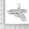 Alloy Rhinestone Pendants ALRI-S001-14A-P-3