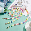 WADORN 2Pcs 2 Style Opaque Jelly Style Acrylic Curb Chain Bag Straps DIY-WR0002-49-4