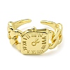 Brass Open Cuff Rings RJEW-B051-26G-2