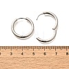 304 Stainless Steel Hoop Earrings for Women EJEW-M068-15E-P-5