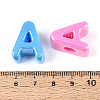 UV Plating Opaque Acrylic European Beads OACR-M027-03A-4