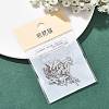 SHEGRACE Brass Micro Pave Clear Cubic Zirconia Pendants XGRQ29600-394P-K-6