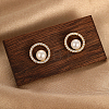 Cubic Zirconia Ring Stud Earrings BR6560-3