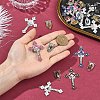 24Pcs 12 Styles Zinc Alloy Enamel Big Pendants FIND-YW0012-16-5