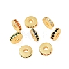 Brass Micro Pave Cubic Zirconia Beads KK-H533-01G-04-1