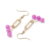 Imitation Jade Glass Dangle Earrings EJEW-JE05924-04-4