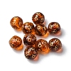 Imitation Amber Transparent Acrylic Beads MACR-D071-02F-2