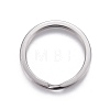 304 Stainless Steel Split Key Ring Clasps STAS-L226-007F-2