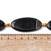 Natural Black Banded Agate Beads Strands G-F825-A01-01E-5