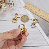Brass Swivel Snap Hook Clasps FIND-WH0817-108G-3