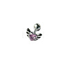 Angel Wing Heart 316L Surgical Stainless Steel Pave Cubic Zirconia Tongue Rings FS-WG901EE-04-1
