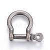 Alloy D-Ring Anchor Shackle Clasps PALLOY-P128-02AS-1