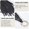 2Pcs PU Leather Tassel Pendant Keychains FIND-CL0002-41D-5