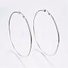 Tarnish Resistant 304 Stainless Steel Big Hoop Earrings EJEW-F105-13P-1