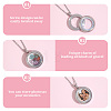 2Pcs Stainless Steel Locket Pendants STAS-BBC0010-31D-5