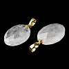 Natural Quartz Crystal Pendants G-E603-03G-05-4