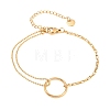 304 Stainless Steel Ball Chain & Box Chain Bracelets BJEW-D460-02G-5