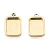 304 Stainless Steel Pendant Cabochon Component STAS-Q113-19B-G-1