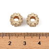 Brass Micro Pave Cubic Zirconia Beads KK-K374-20G-3