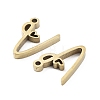 304 Stainless Steel Charms STAS-M327-02G-V-2