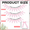 3Pcs 3 Styles Polyester Bowknot Hanging Banner OFST-ME0001-03-2